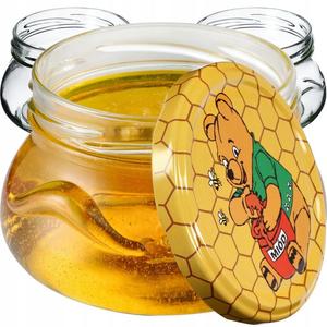 KADAX Банки для консервации с крышками "Раджа", банки для консервирования, 300мл, 50 шт, крышки с рисунком пчелы