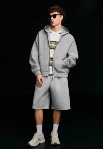 Свободные спортивные штаны-бермуды Bershka, Dark Grey