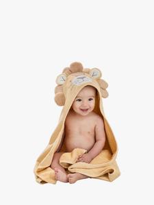 Детское полотенце с капюшоном Baby Lion JoJo Maman Bébé, Brown Light