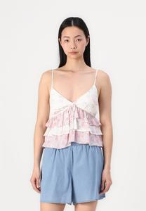 Блуза BARE TIERED BABYDOLL - Top Hollister Co., розовый