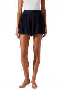 Сиро Линен-Бленд шорты в цвете нави ASTR, темно-синий