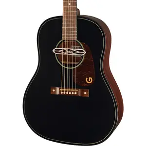 Акустическая электрогитара Gretsch Jim Dandy Deltoluxe Dreadnought, черная верхняя дека