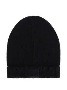 Шапка бини в рубчик с логотипом DOLCE & GABBANA, синий