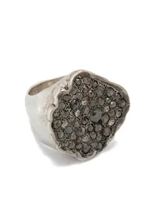 Перстень с бриллиантами Rosa Maria, серебряный