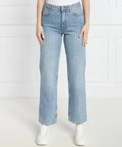 Джинсы elyah_b Straight fit Hugo Blue, синий