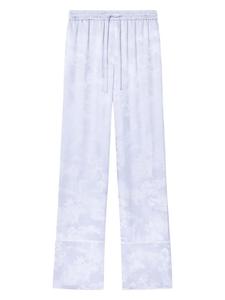 Off-White жаккардовые пижамные брюки Fresco, белый