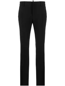 Узкие брюки строгого кроя с логотипом DSQUARED2, черный