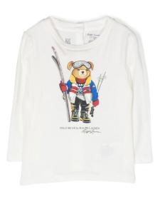 Ralph Lauren футболка Polo Bear с длинными рукавами, белый