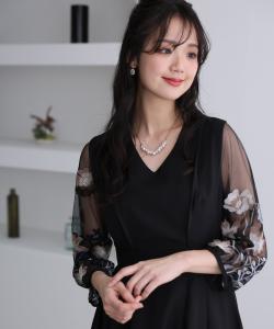 Вечернее платье, свадебное платье, платье для торжественного случая, приглашение, церемония совершеннолетия, официальное платье Pourvous, цвет Black