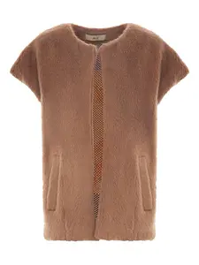 Куртка с карманами и вышивкой Akep, коричневый