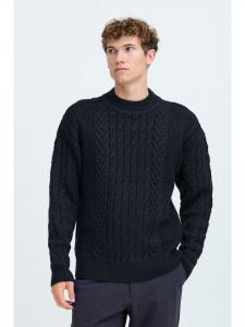 Вязаный свитер CFMILLOW синего цвета CASUAL FRIDAY