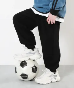 Теплые широкие спортивные брюки, длинные брюки, штаны на флисовой подкладке, осень-зима 2025 Devirock, цвет Black