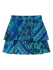 Юбка с принтом «Феста» PUCCI Junior, синий