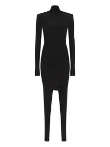 Мини-платье Diana с драпировкой Norma Kamali, черный