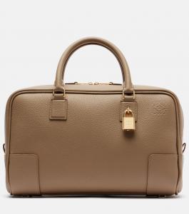 Кожаная сумка-тоут Amazona 28 Loewe, песочный