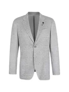 Вязаный однобортный пиджак Lardini, серый