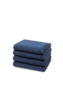 Набор полотенец Ross Sensual Skin, 4 штуки, 100x50 см, темно-синий