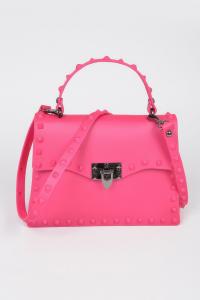 Монохромный клатч с шипами FASHNZFAB, Fuschia