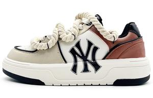 MLB Кроссовки для скейтбординга Chunky Liner, износостойкие, увеличивающие рост, унисекс, бежевые, белые, красные