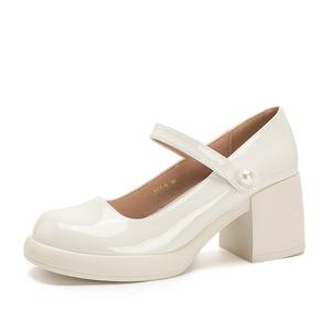 Туфли Мэри Джейн на массивном каблуке Women's TAFN, Apricot