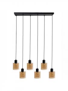 Beliani Подвесные светильники KITARE бежево-черного цвета - (Ш) 77 x (В) 120 x (Д) 25 см