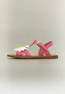 Сандалии «плажетт» Pom D'Api, Vernis Metal/Bubble Gum