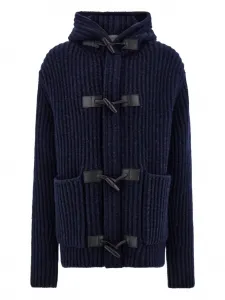 Дафлкот с капюшоном Ferragamo, синий