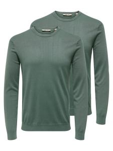 Only & Sons Свитер 'Wyler' в светло-зеленом цвете