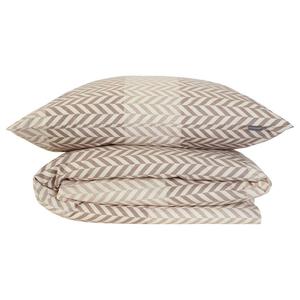 Комплект постельного белья Schiesser Maribel Renforcé 2-tlg., серо-коричневый - 155 x 220 см