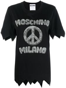 Футболка с логотипом Moschino, черный