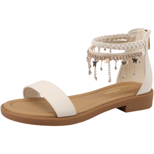 Сандалии женские на одной застежке из искусственной кожи Mulinsen, бежевый