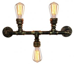 Настенный светильник ohno Gemini, черный - металл - 23 x 55 x 9 см