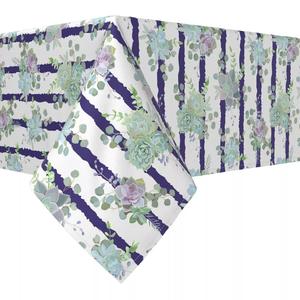 Прямоугольная скатерть, 100 % хлопок, 60х104 дюйма, сочная полоска.