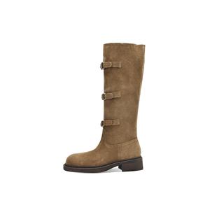 Сапоги Cavalier Boots, женские, высота 4,1 см BOERDIQI, Khaki