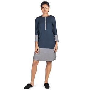 Женская двухцветная ночная сорочка 3/4 Memoi