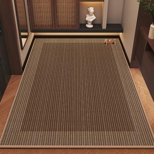 Budis Ковер 140х160 см для прихожей, современный минимализм, кофейный цвет Huanwen, противоскользящий, утолщенный