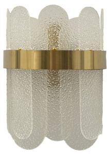 Настенный светильник Mauro Ferretti Gris, золото - стекло - 20 х 28 х 14 см