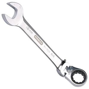 Stanley метрическая прецизионная полированная трещотка с подвижной головкой, быстрый ключ двойного назначения, открытый ключ Torx на 12 мм 91-892