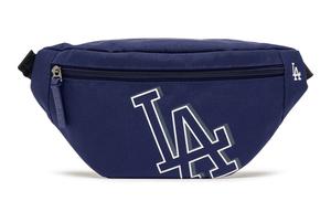 Полиэстеровый поясной рюкзак мужской тёмно-синий MLB