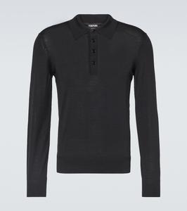 Шерстяной свитер-поло Tom Ford, черный