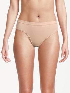 Трусы-Миди, 5 пар, тонкие ребра Con-Ta, бежевый