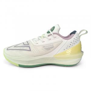 Баскетбольные кроссовки мужские низкие супер легкие белые/зеленые Peak