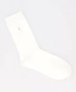 Носки с вышитым логотипом (женские и мужские размеры) Mono Comme Ca, цвет White