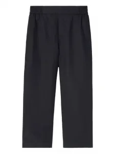 Брюки с вышивкой BURBERRY KIDS, синий