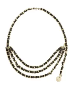 Декоративный ремень из кожи и металла. Kazar, мультиколор