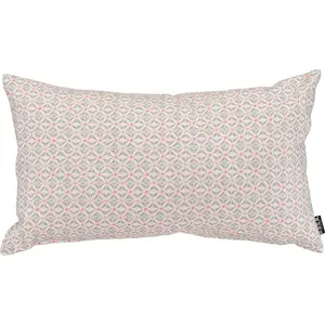 Декоративная подушка Yuri с разноцветным узором, наволочка с наполнителем, 1 шт. H.O.C.K., Hellgrau/coral + gemustert