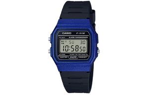 Унисекс классические часы 38,2 мм серые F-91WM-2A CASIO