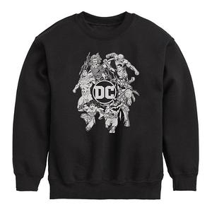 Толстовка с капюшоном Boys 8-20 DC Comics Characters Licensed Character, Black