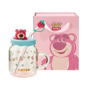 Стеклянные стаканы Disney, [Gift Box Set]Lotso-Glass Big Belly Water Bottle