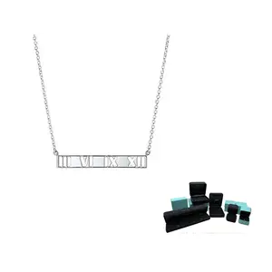 TIFFANY & CO. Атлас 925 серебряное колье унисекс silver